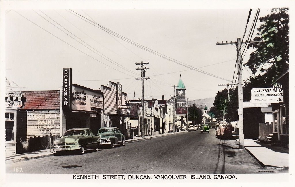 Postcard Duncan, BC, 1950 Street, Duncan, Vancou… Flickr
