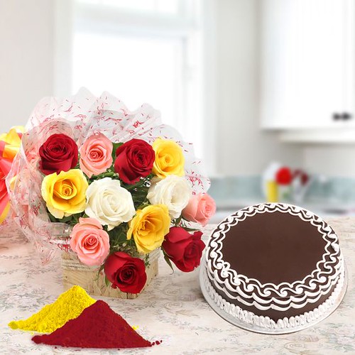 Making Holi special with online flower and cake delivery. Flickr