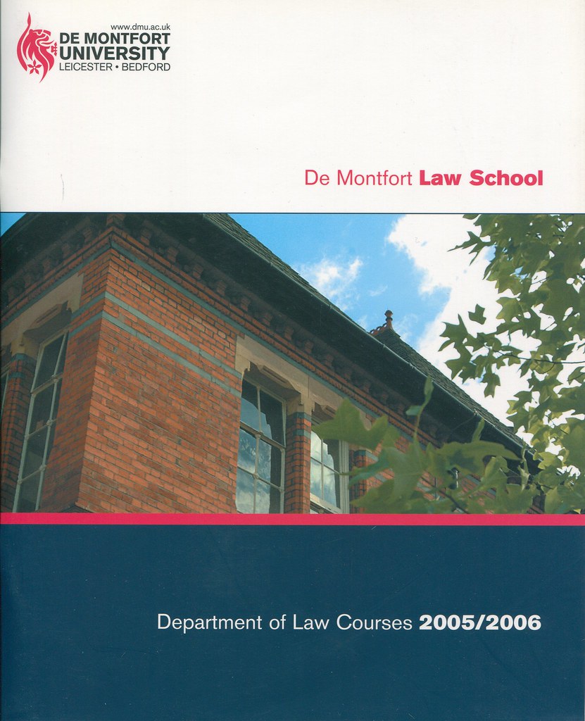 DMU Law School Prospectus 200506 De Montfort University Archives and