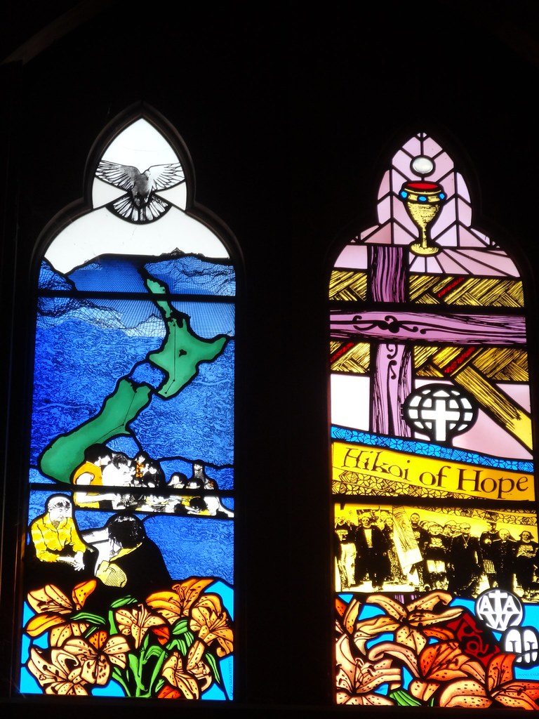 New Zealand in stained glass. In the windows of Holy Trini… Flickr