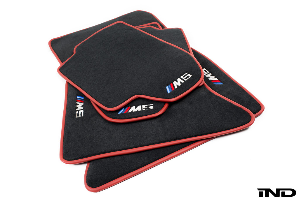 F10 M5 Floor Mats with sakhir orange piping IND Distribution Flickr