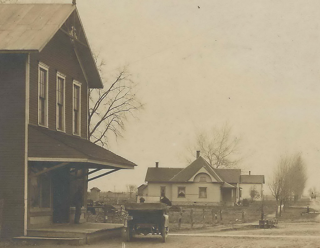 US OH Broughton OH RPPC 1913 Downtown Homes Stores Busines… Flickr