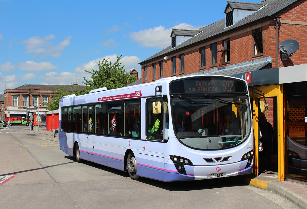 First Volvo B7RLE 69528 Leigh Bus Station 21/5/2014 Flickr
