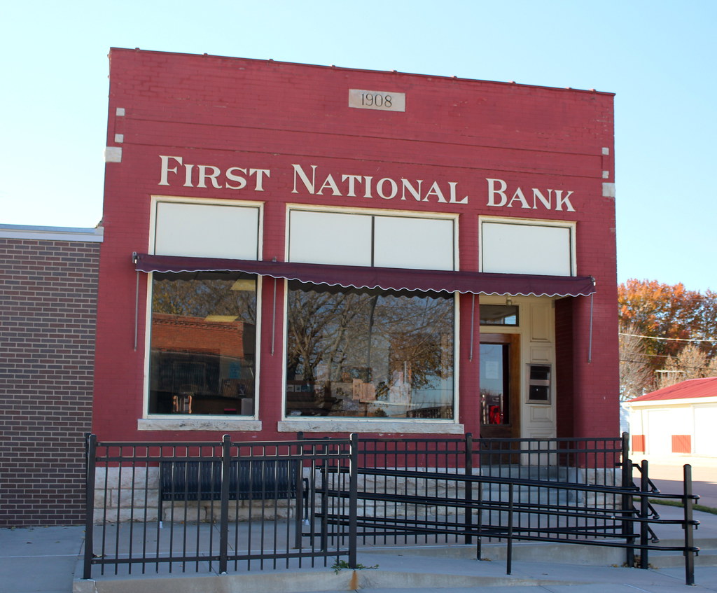 First National Bank Building Johnson, NE Organized in 19… Flickr