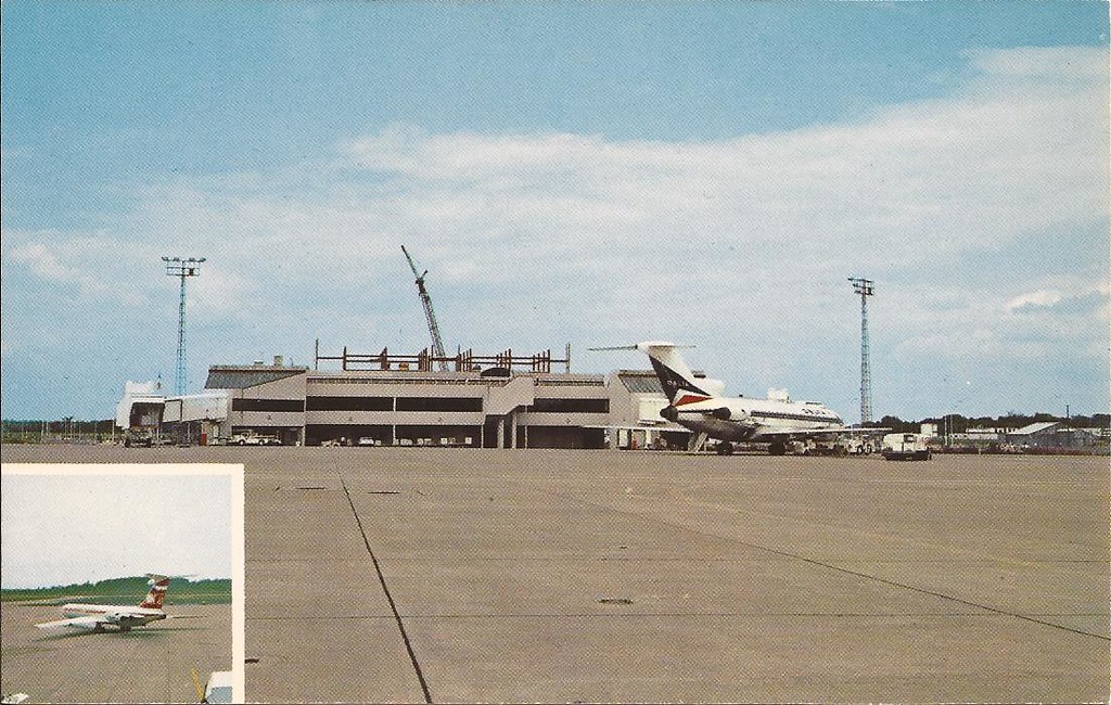 Bangor International Airport (BGR) postcard circa 1970's… Flickr