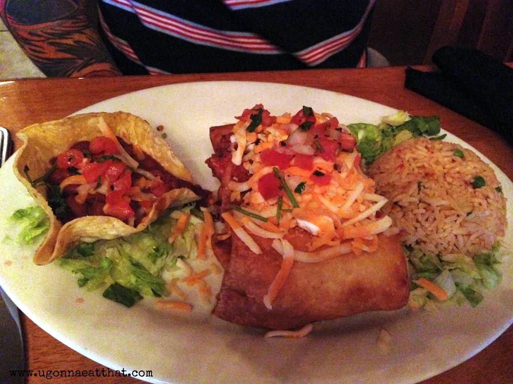 Quilas Mexican Restaurant, Kamloops Chimichanga. Details a… Flickr