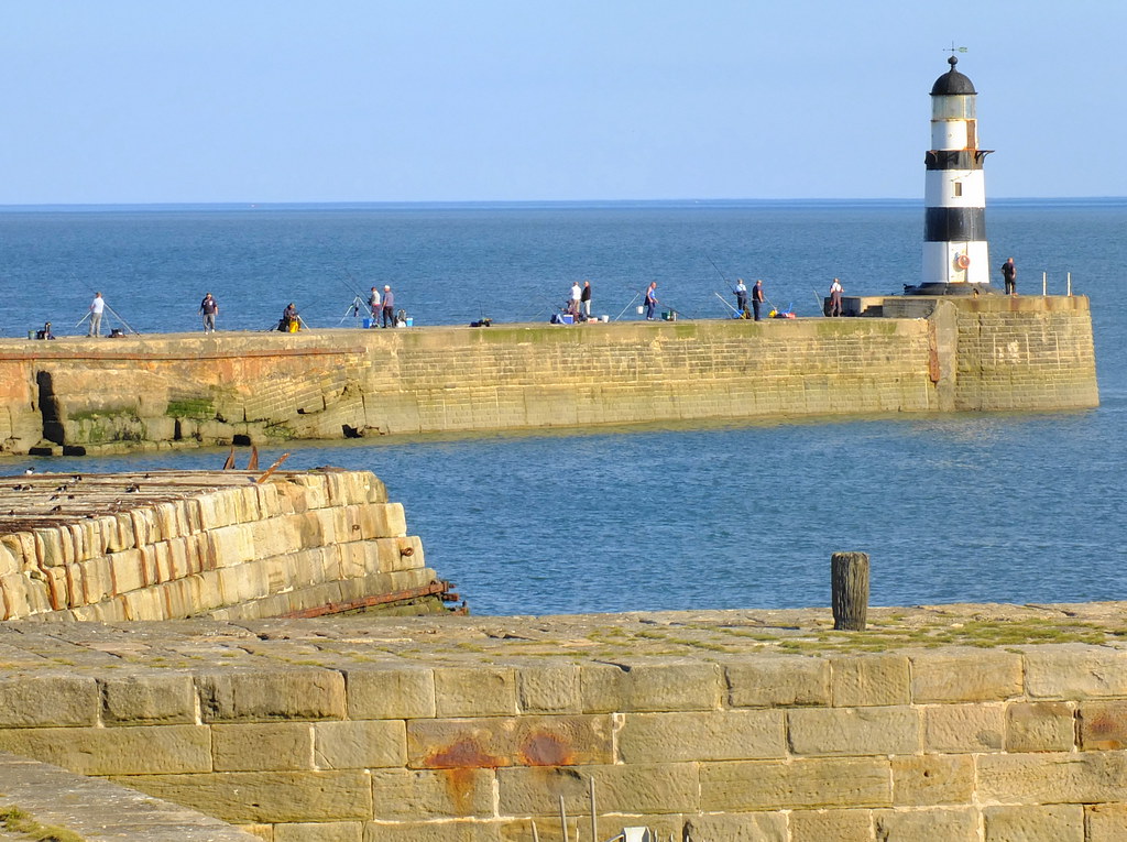 Fishing from the pier at Seaham.... Great on a fine day, t… Flickr
