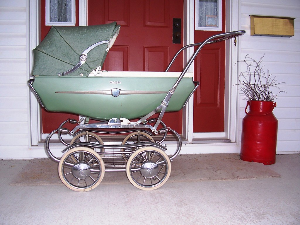 Sage green Thistle baby carriage Vintage Thistle baby carr… Flickr