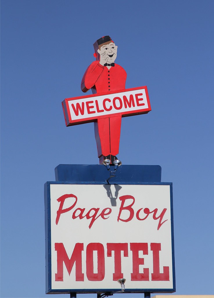 Sign at the historic Page Boy Motel in Page,Arizon… Flickr
