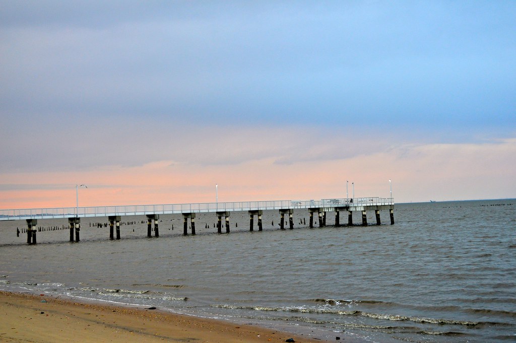 Pier at Woodland beach Delaware bay pontla Flickr
