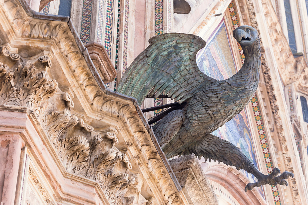 Orvieto Cathedral Eagle, a symbol of the Evangelists. Martinus