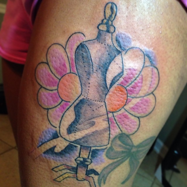 Finished up this custom Mannequin tattoo , cool client she… Flickr