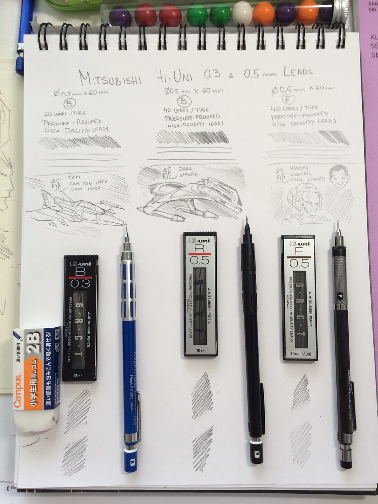 JetPens mechanical pencils Japanese 0.3 & 0.5 mm graphite … Flickr