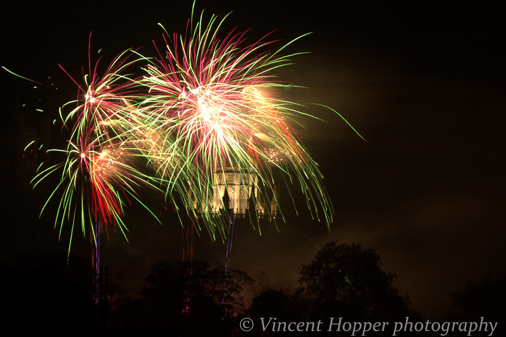 Ely Cathedral & fireworks. vincent hopper Flickr