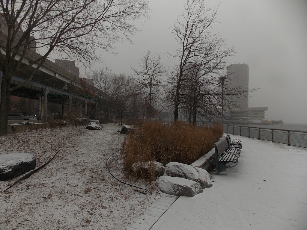 New York City Snow Day Stuyvesant Cove Park / East Village… Chris