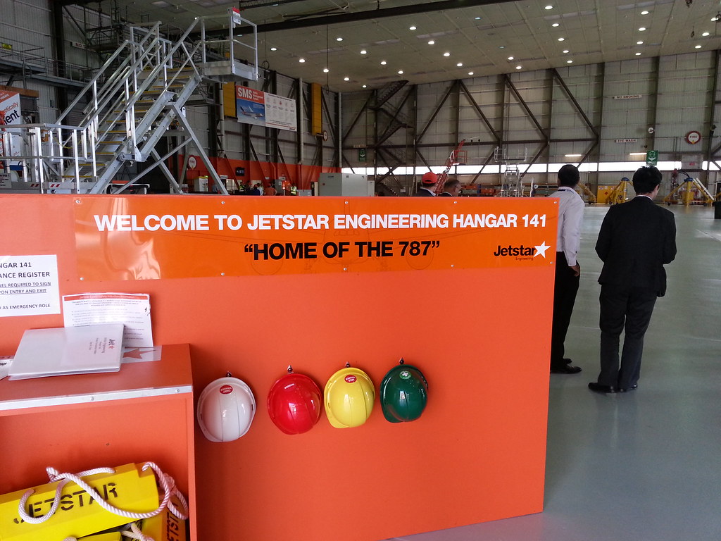 In the Jetstar 787 Hangar at Melbourne Airport In the Jets… Flickr