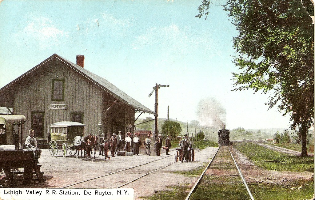 Lehigh Valley RR Station, DeRuyter, NY Railroad Station at… Flickr
