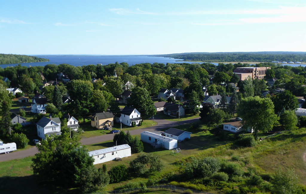 Views over Dollar Bay, MI Dollar Bay with Portage Lake in … Flickr