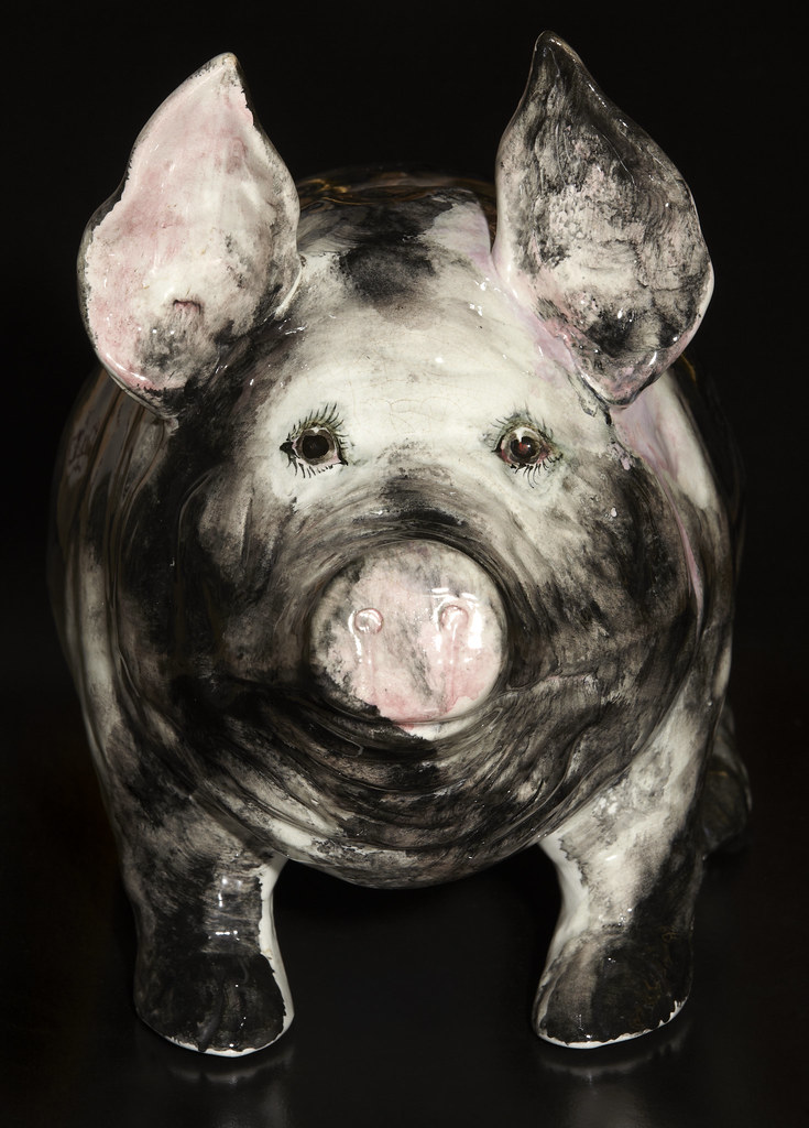 Wemyss Ware pig made c1900 at the Fife Pottery, Kirkcaldy Flickr