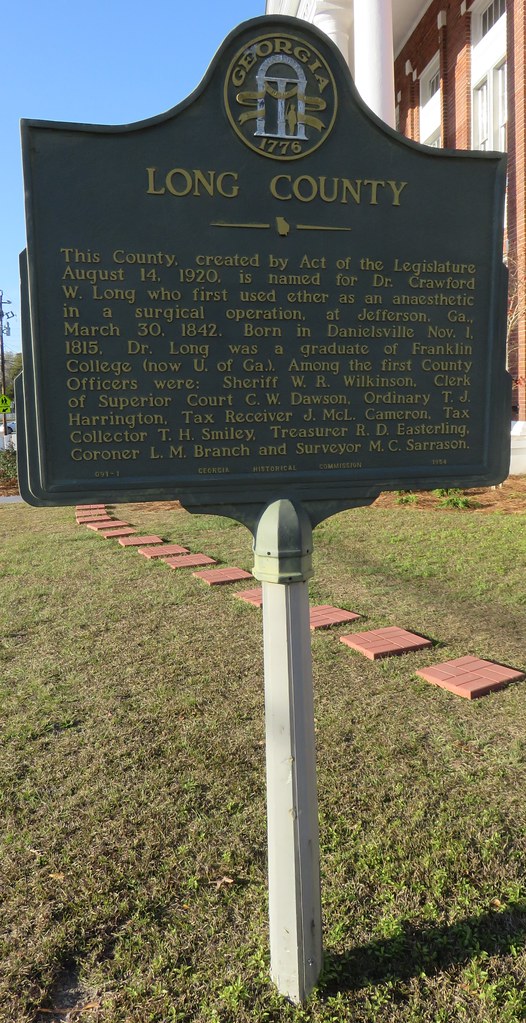 Long County Marker (Ludowici, Located on the grou… Flickr