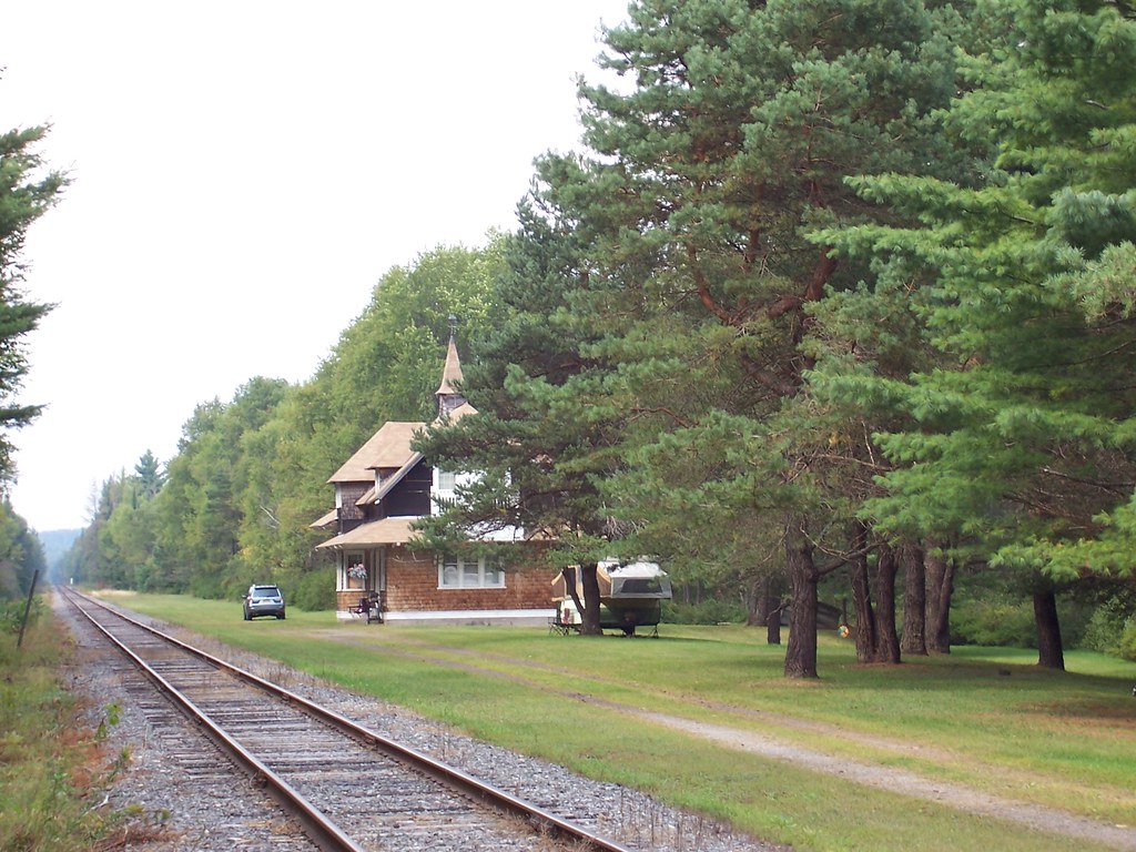 New York Central, Station Woodgate, NY The track is still … Flickr