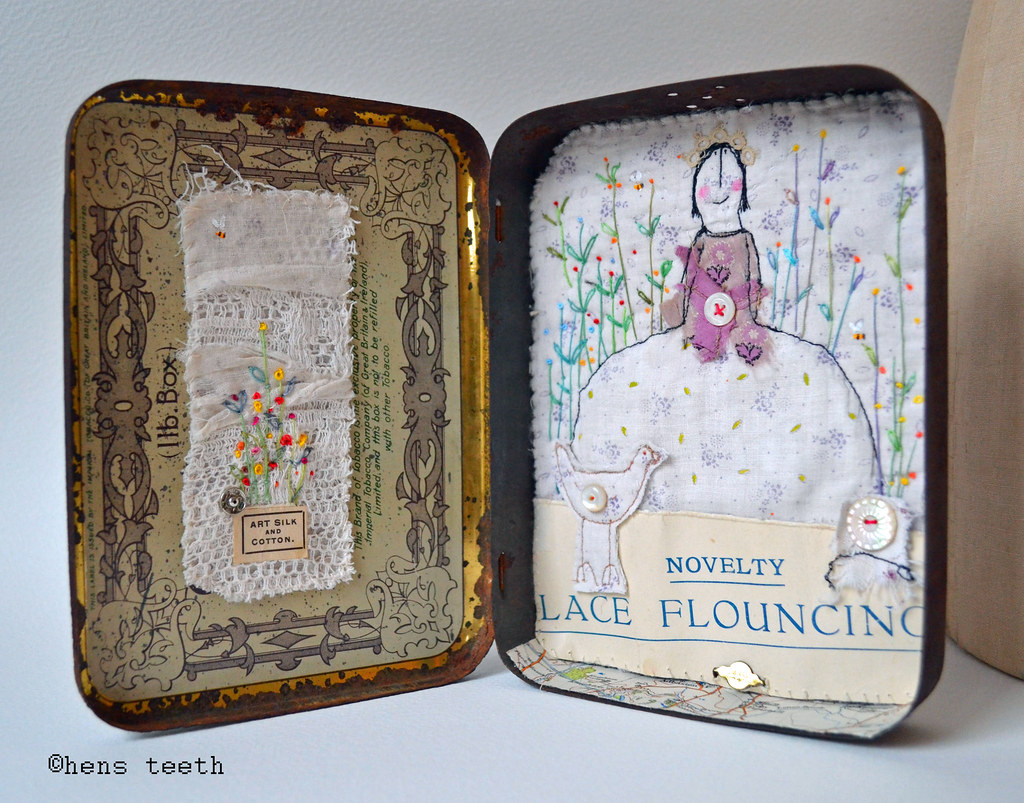 large mixed media tin artwork viv Flickr