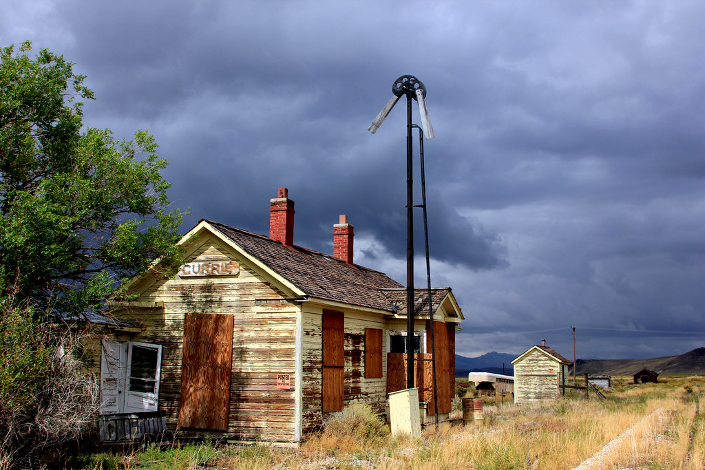 Currie Nevada Depot Abandoned depot, Currie Nevada on the … Flickr