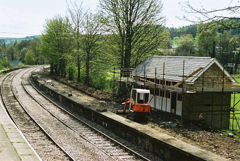Stanhope Station renovation Aug 2004 2 Westbound platform… David