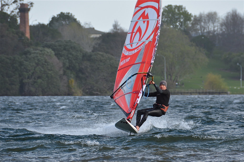 Windsurfing A cold and blustery day at the lake. Thanks Al… Flickr