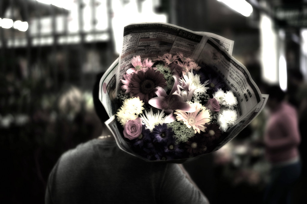 Flower Mart Wall Street, downtown Los Angeles, California … Flickr