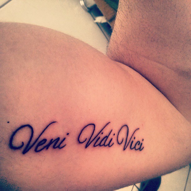 Veni Vidi Vici. " Vim Vi Venci " zyzz tattoo brunosantoslove2013