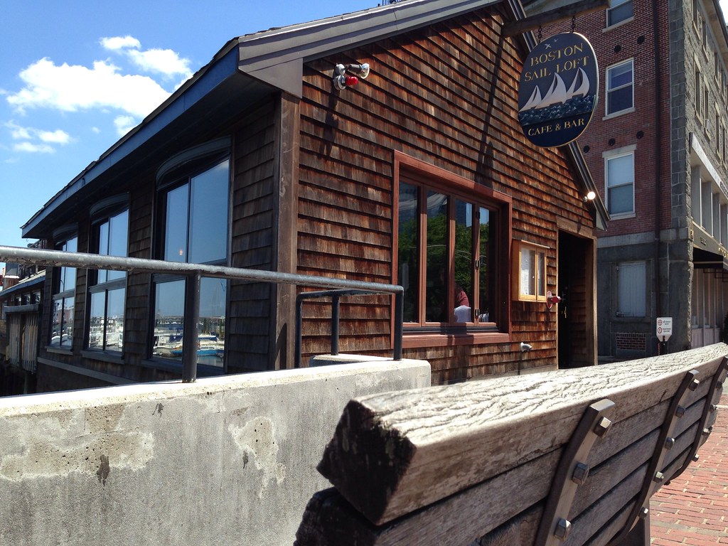 Boston Bench overlooking the Sail Loft Restaurant Flickr