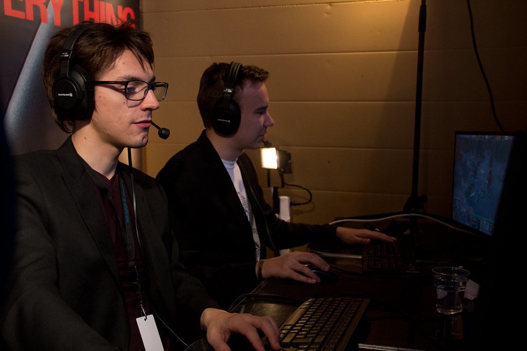 Dota 2 casters Jaakko "Pawsaur" Markkanen and Ville "Matsi… Flickr