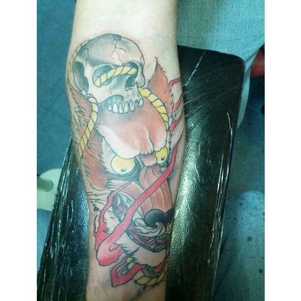 Japanese kitsune tattoo by Russ Bagwell at Royal Ave Tatto… Flickr