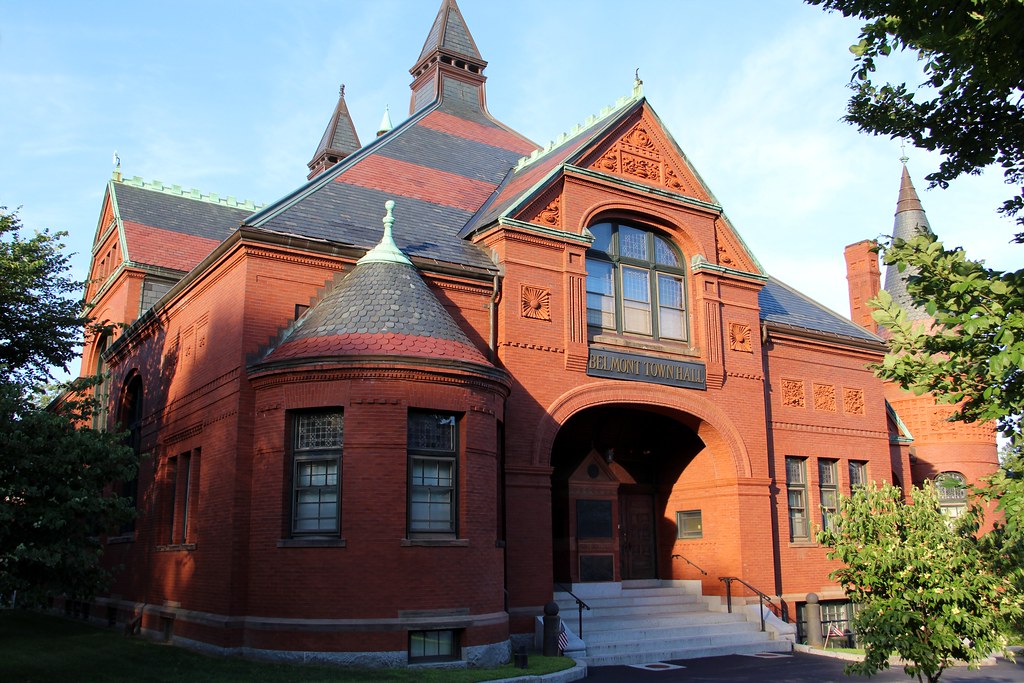 Belmont Town Hall (Belmont, Massachusetts) Historic 1881 B… Flickr
