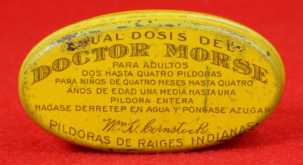 RD9126 Vintage Dr. Morse's Indian Root Pill Oval Shape Yel… Flickr
