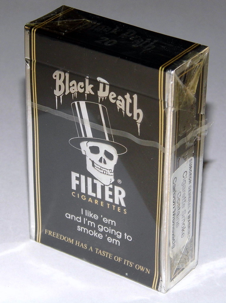 Package of Black Death Filter Cigarettes, "I like 'em and … Flickr