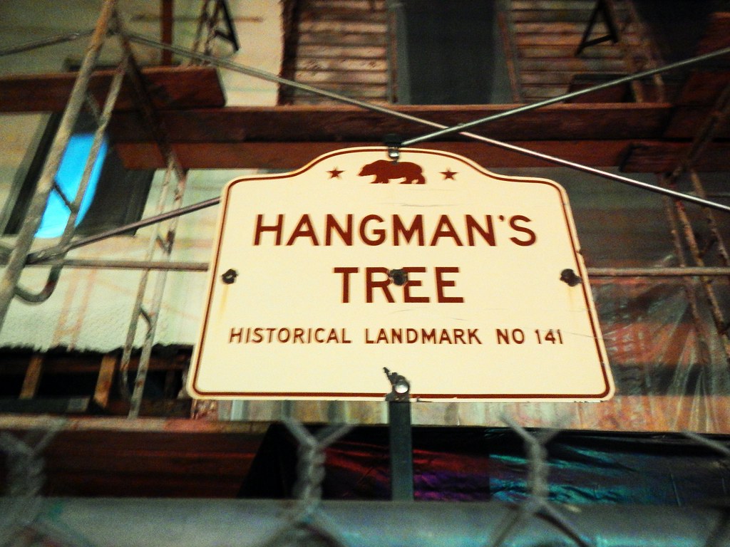 Hangman's Tree in Hangtown The marker indicating where Han… Flickr