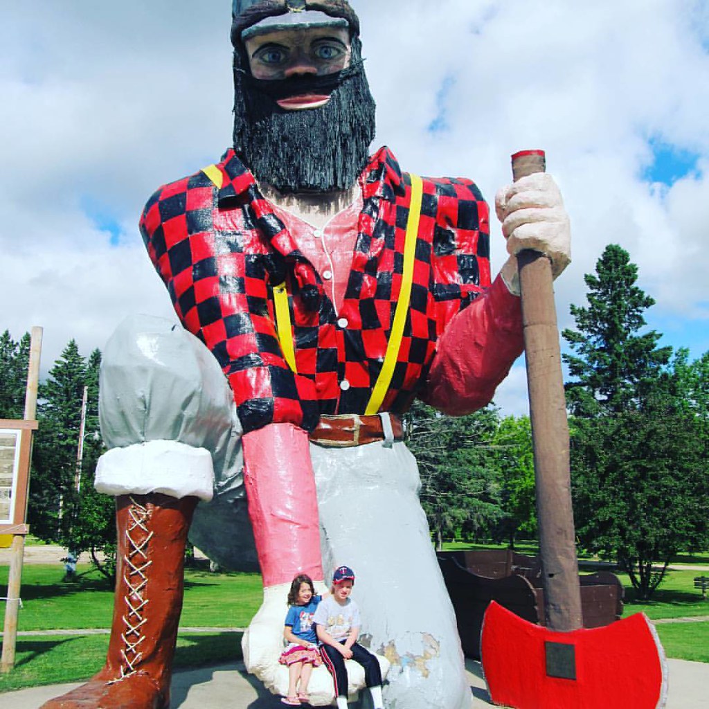 This Paul Bunyan sculpture in Akeley, Minnesota, is one of… Flickr