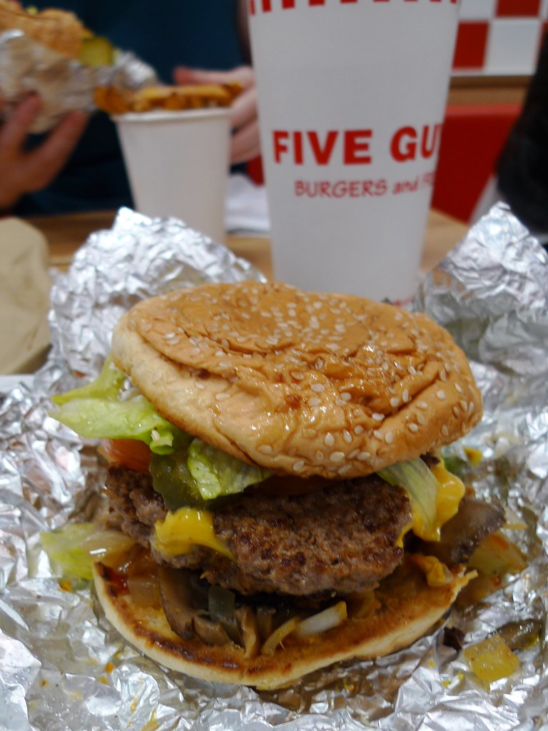 Five Guys, Covent Garden, London A big, messy sloppy burge… Flickr