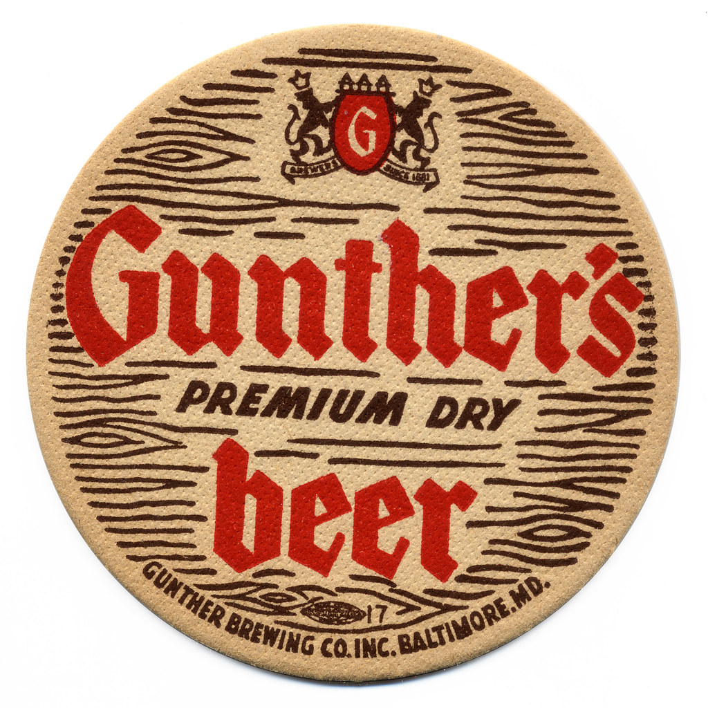Gunther's Beer Gunther Brewing Co., Baltimore, MD Bart Solenthaler
