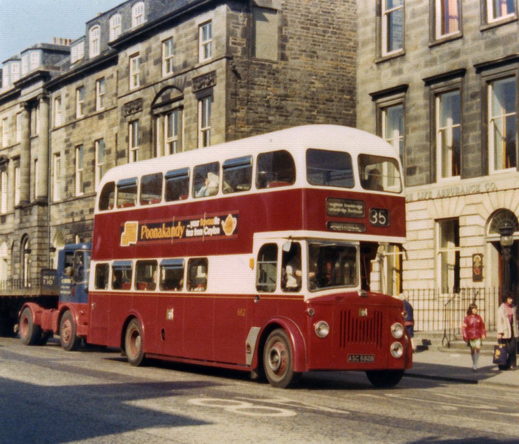 Edinburgh PD3 682 South Charlotte Street 23/4/1976 Mike Rhodes
