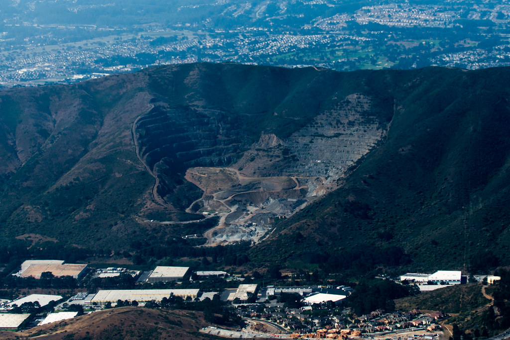 Aerial view of Guadalope Quarry in Brisbane, California Flickr