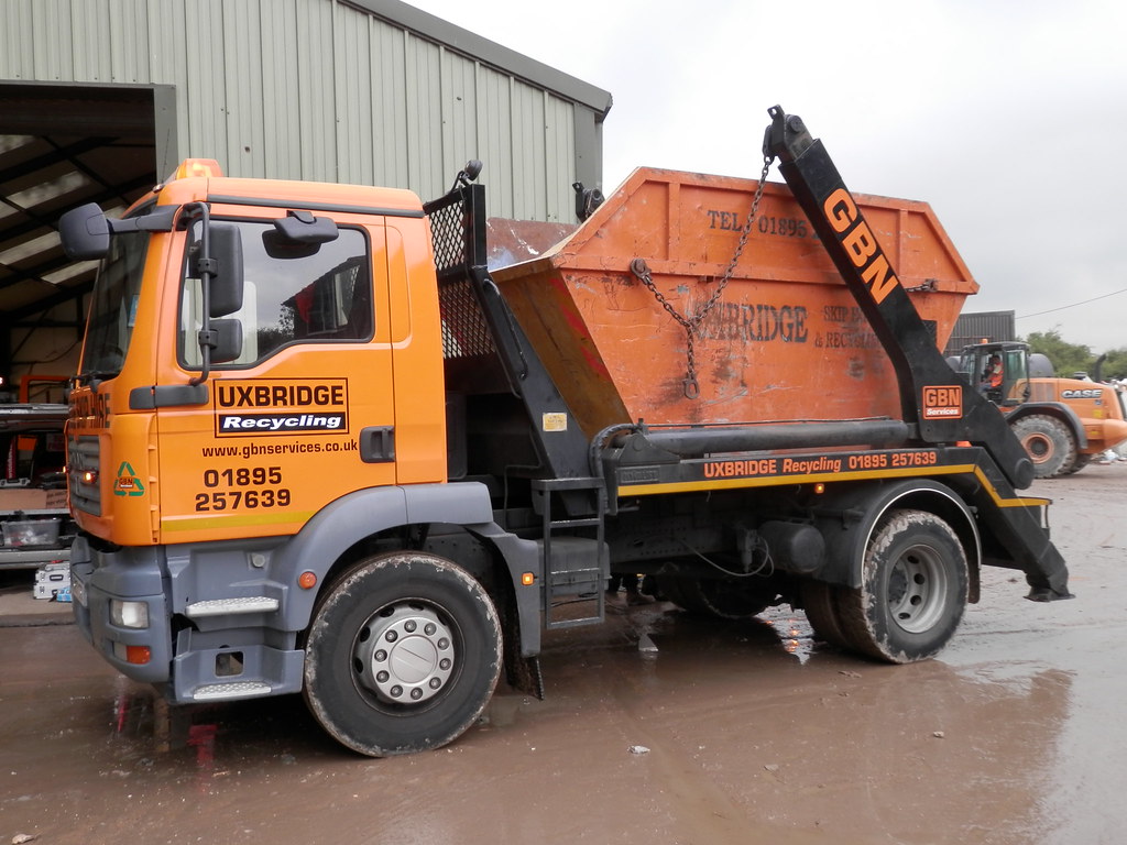 Uxbridge Skips aka GBN Services MAN Skip Lorry, (GN07 CZO)… Flickr