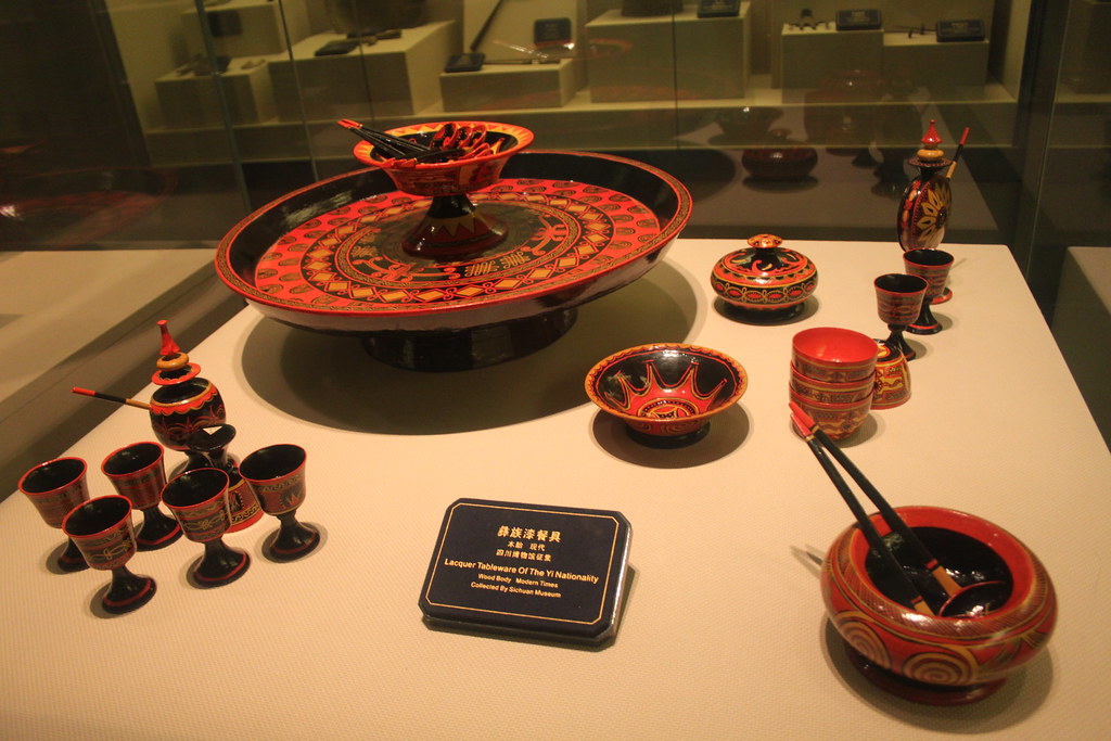 Yi People Culture Lacquer Tableware Sichuan Provincial Mus… Flickr