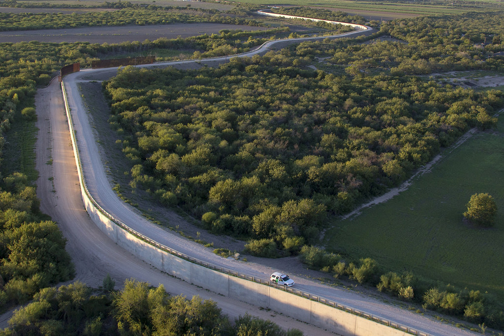 South Texas McAllen Fenceline Aerial, Rio Grande Valley Flickr
