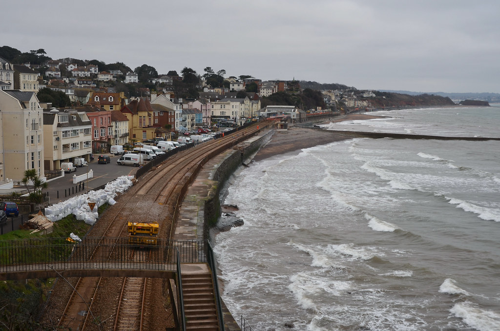 Dawlish StormDamaged Railway Track Marine Parade Flickr