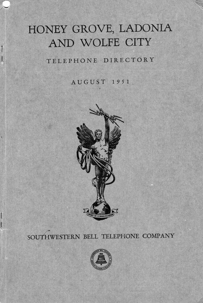 Honey Grove Phone Book 1951 Flickr