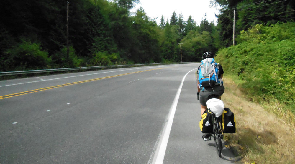Whidbey Island bike camping road Jessie Kwak Flickr