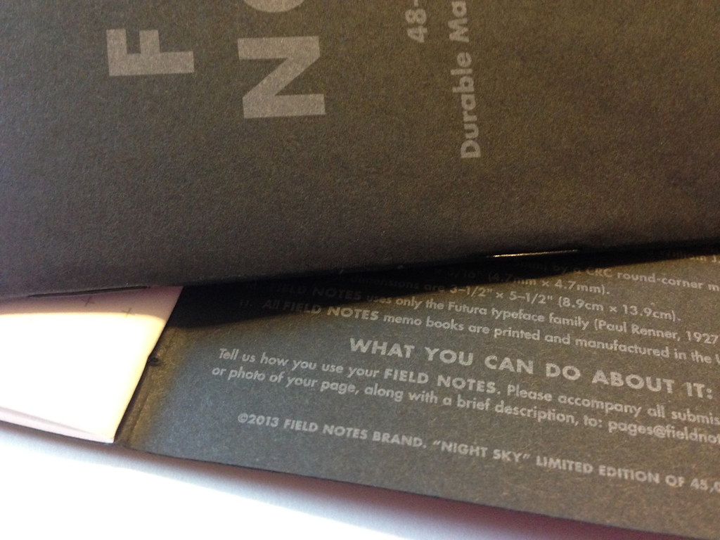 Field Notes Night Sky Azizah Asgarali Flickr